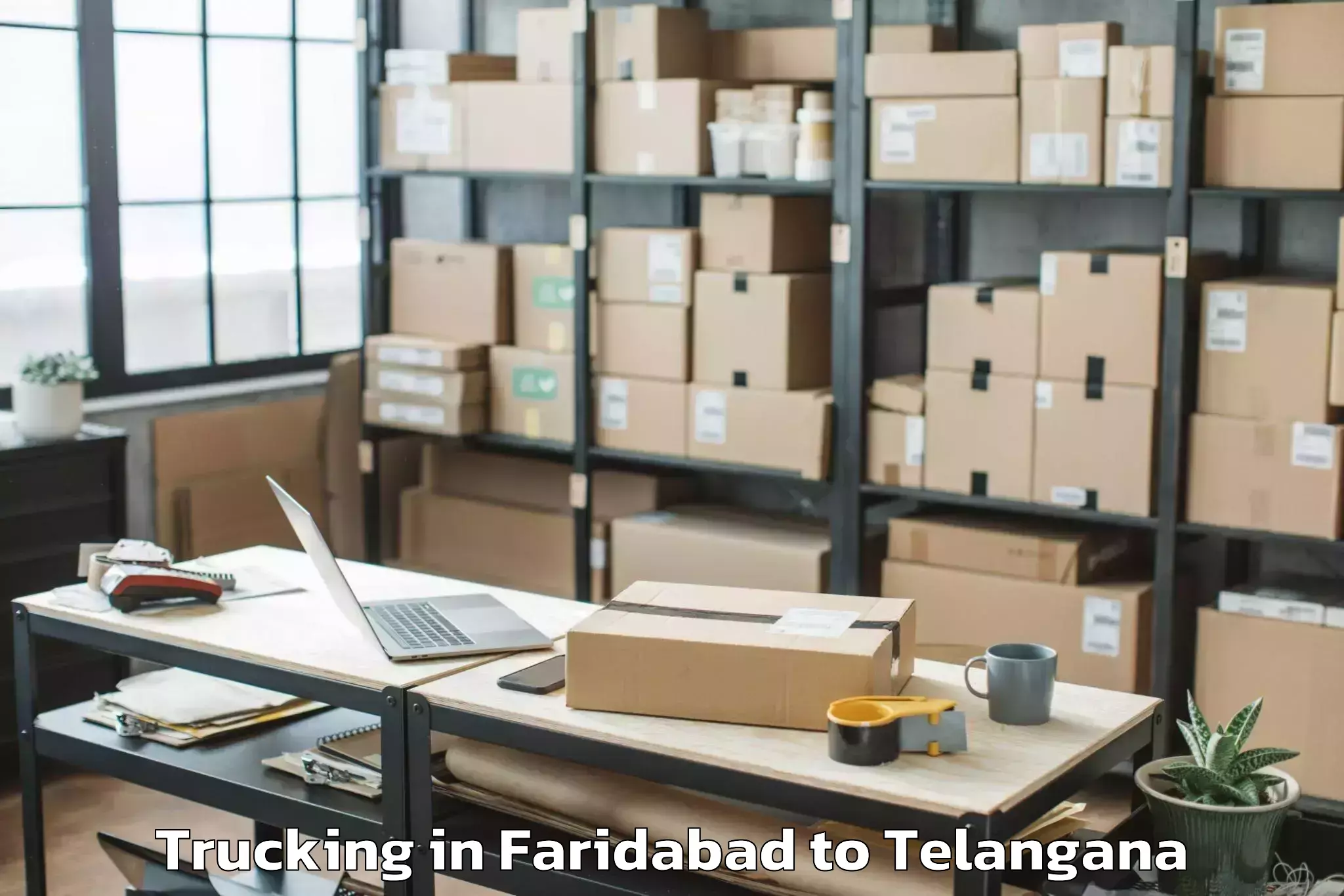 Book Faridabad to Mulug Trucking Online